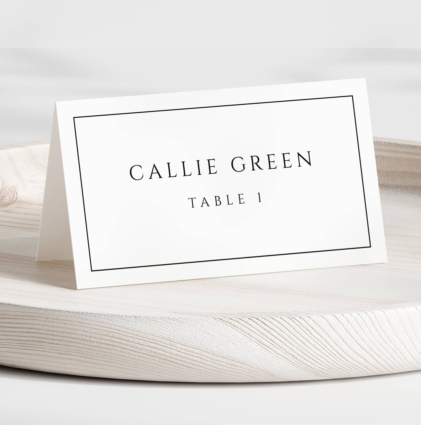 Wedding Place Card Template, Folded Tent Card Template, Flat Place Card Template, TRA
