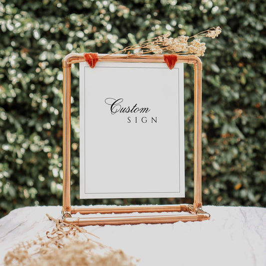 Customizable Sign, Custom Wedding Sign Template, Wedding Sign Template, 8x10 and 5x7 Wedding Sign, TRA